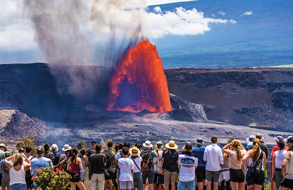 quan sát núi lửa hawaii